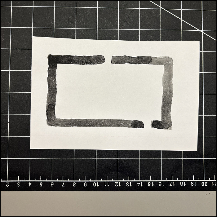 I used less conductive paint for this time. I wanted to know if it still works if the paint is more diluted.