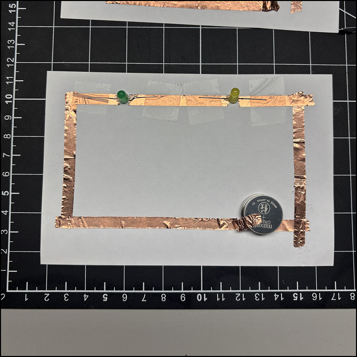This is a picture of the series circuit taken before I light up the LEDs.