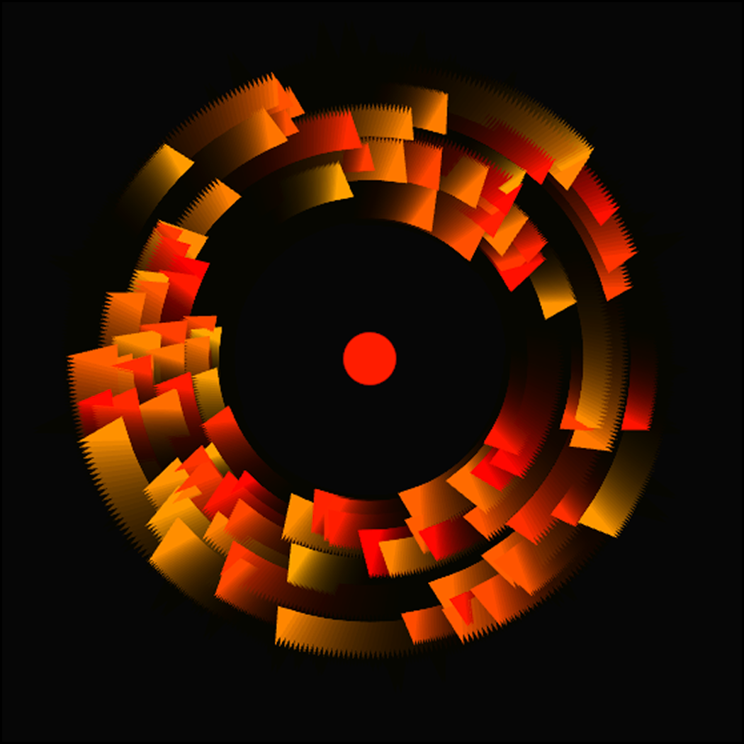 Using tutorial Bow lighter by sairamved, I tried to create a similar affect  that react to sound, in particularly the flicker that you hear in my lighter audio. Once the flicker sound comes up, the arrow surrounding the circle grew bigger in reaction to the amplitude.