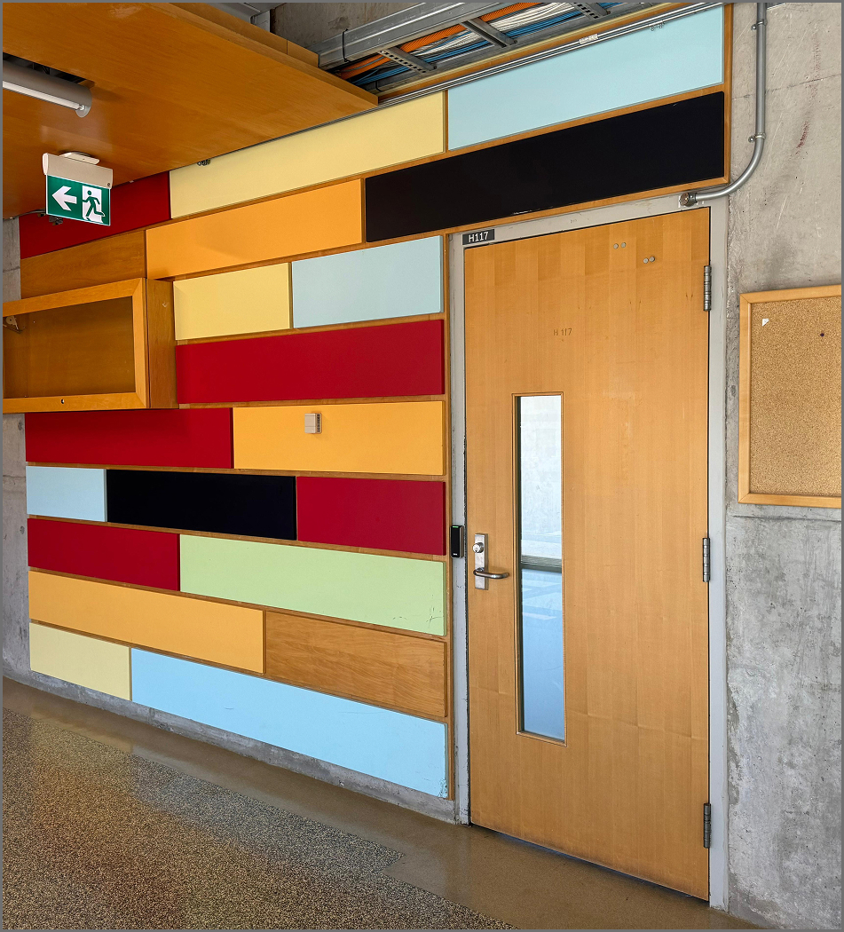 Picture taken for Workshop 1. Located outside a classroom at H-Wing.