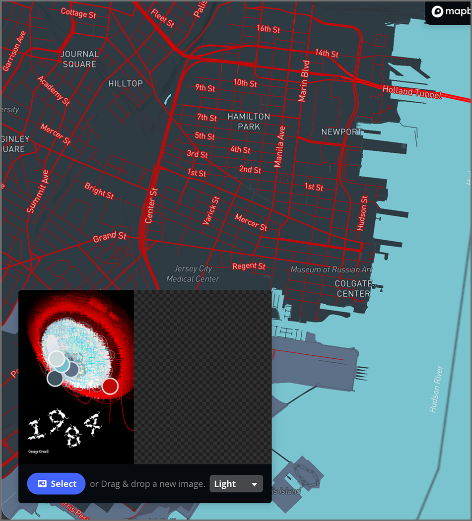 Testing color scheme. Selected light colors from a book cover I made.