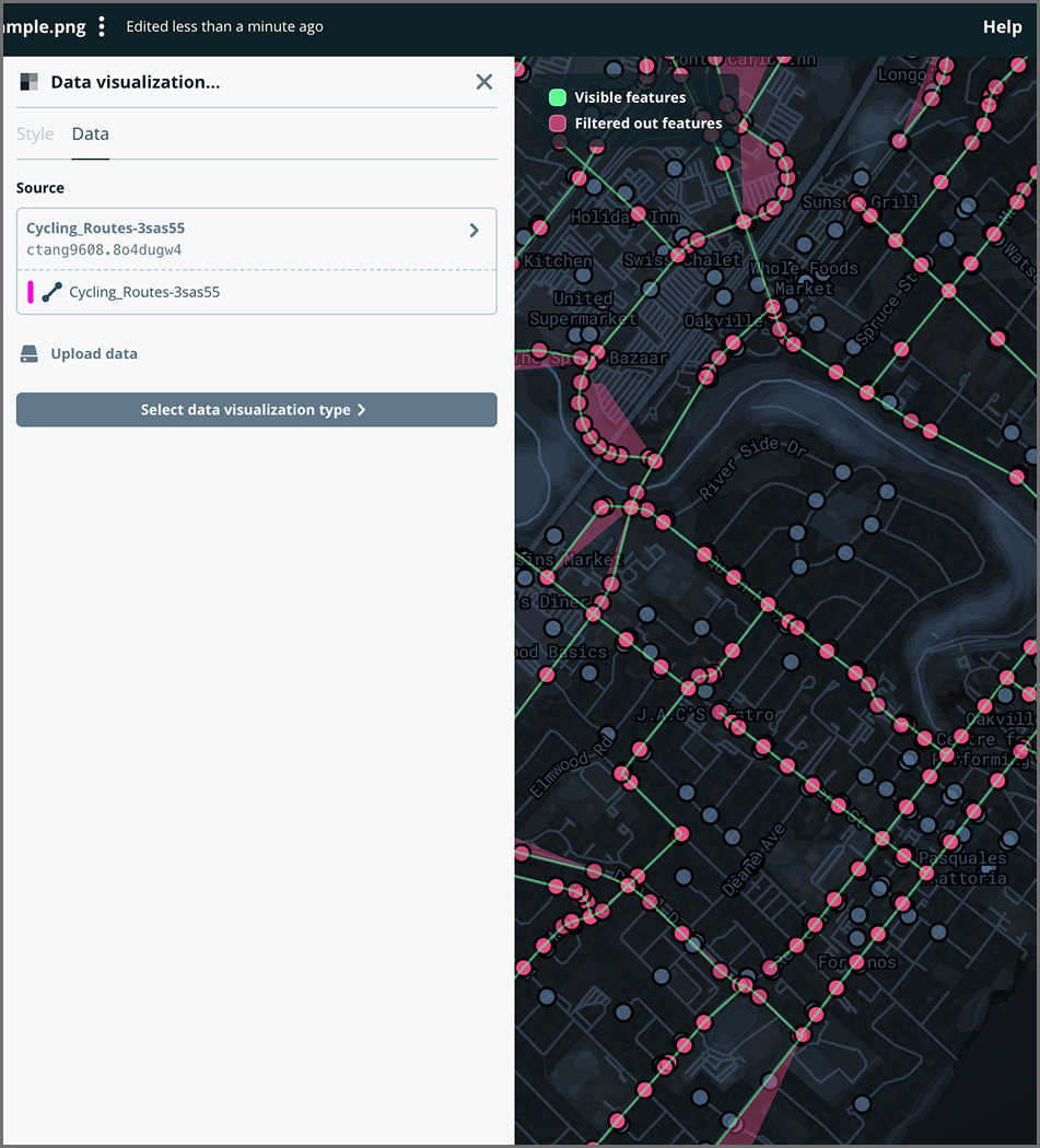 Learned how to use data visulization in Mapbox.