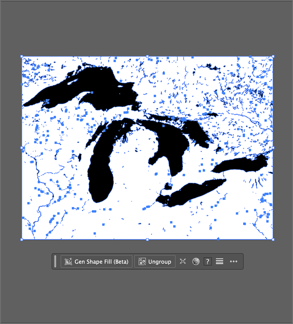 After clicking on Expand to outline everything on the image.